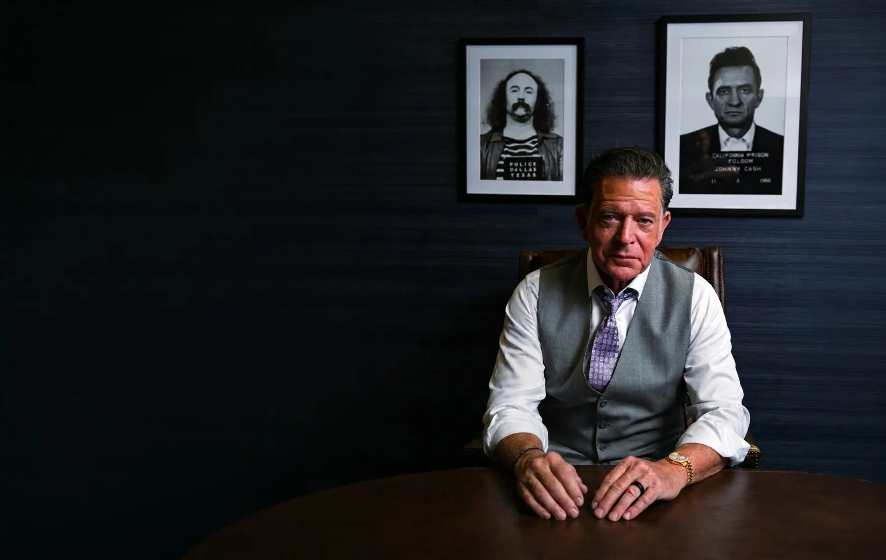 Dan Cogdell seated in the firm's boardroom